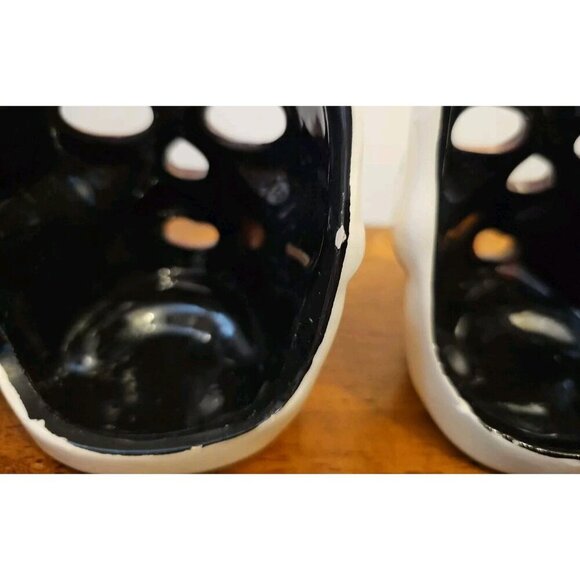 Ceramic Skull Head Tea Light Candle Holders Halloween Decor Vintage (SET OF 2) - Picture 5 of 8